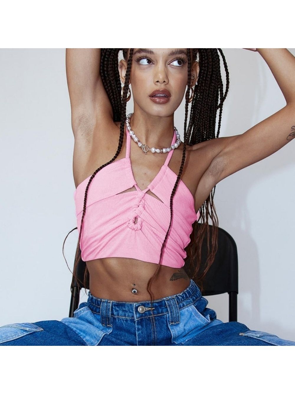 Princess Polly Zamia Pink Top